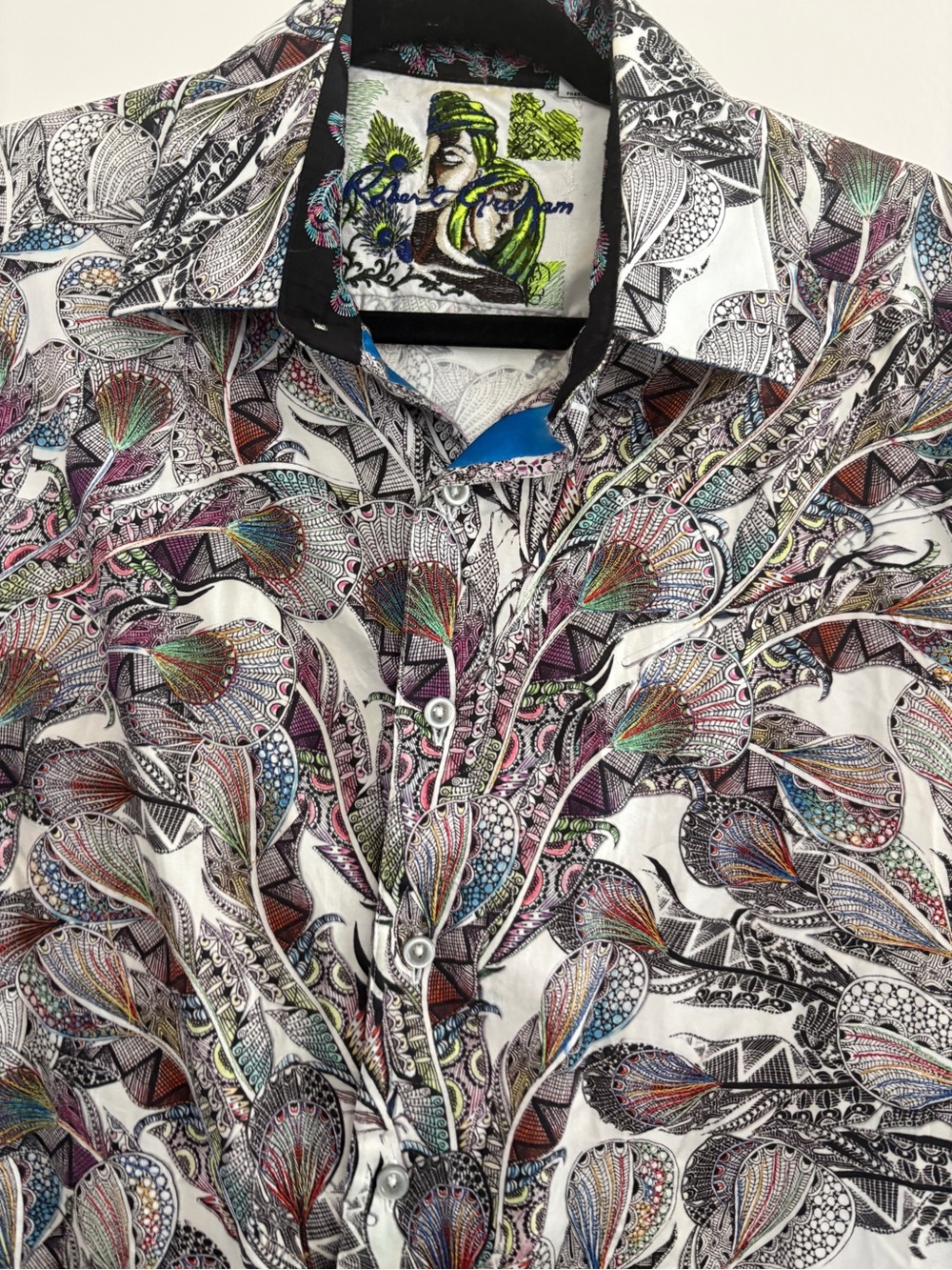 Robert Graham button-down shirt 100% cotton multicolor with